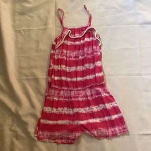 Faded Glory Girls size 10-12 Romper / Girls 'Barbie pink' romper